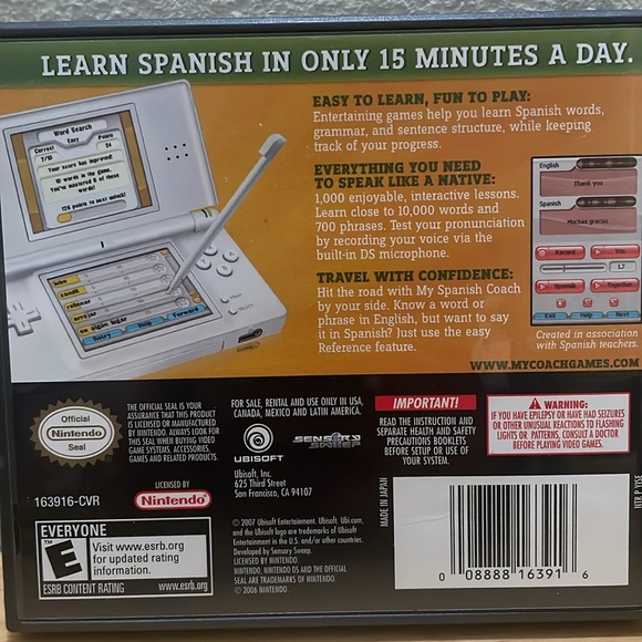 Nintendo DS My Spanish Coach - Picture 2 of 2